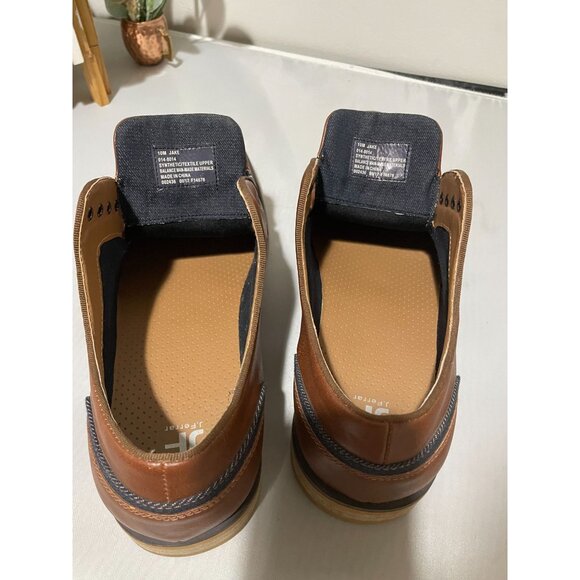 JF J. Ferrar Men's Synthetic/Textile Upper Brown Derby Shoes Size 10M - Picture 9 of 12